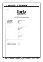 Preview for 14 page of Clarke SPP07 Operating & Maintenance Instructions