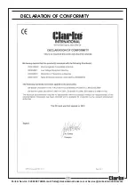 Предварительный просмотр 19 страницы Clarke SPP07 Operating & Maintenance Instructions