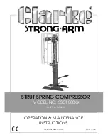 Clarke SSC1000G Operation & Maintenance Instructions Manual предпросмотр