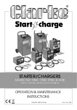 Preview for 1 page of Clarke Start-N-Charge BC120C Operation & Maintenance Instructions Manual