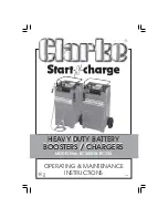 Clarke Start-N-Charge BC260N Operating And Maintenance Instructions Manual предпросмотр