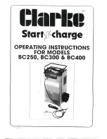 Preview for 1 page of Clarke Start'N'Charge BC250 Operating Instructions Manual