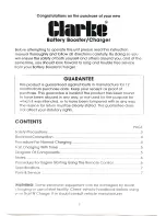 Preview for 2 page of Clarke Start'N'Charge BC250 Operating Instructions Manual