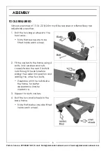 Предварительный просмотр 6 страницы Clarke Strong-Arm 7611011 Assembly & User Instructions