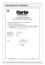 Предварительный просмотр 18 страницы Clarke Strong-Arm 7611011 Assembly & User Instructions