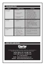 Preview for 16 page of Clarke Strong-Arm CPL30S Operating & Maintenance Instructions