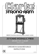 Clarke Strong-Arm CSA20F Operation & Maintenance Instructions Manual предпросмотр