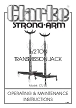 Clarke Strong-Arm CTJ 50 Operating & Maintenance Instructions preview