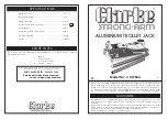 Clarke STRONG-ARM CTJ1250A Quick Start Manual preview