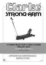 Preview for 1 page of Clarke Strong-Arm CTJ5GLS Operation & Maintenance Instructions Manual