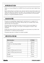 Preview for 2 page of Clarke Strong-Arm CTJ5GLS Operation & Maintenance Instructions Manual