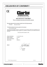 Preview for 11 page of Clarke Strong-Arm CTJ5GLS Operation & Maintenance Instructions Manual