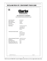 Предварительный просмотр 26 страницы Clarke TIGER 2500 Operation & Maintenance Instructions Manual