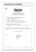 Preview for 27 page of Clarke TIGER 2600A Operation & Maintenance Instructions Manual