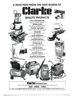 Preview for 8 page of Clarke Tiger1550 Operating & Maintenance Instructions