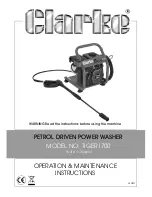 Clarke TIGER1700 Operation & Maintenance Instructions Manual предпросмотр