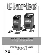 Clarke WBC240 Operation & Maintenance Instructions Manual preview