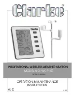 Clarke WCP150 Operating & Maintenance Manual предпросмотр