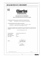 Предварительный просмотр 15 страницы Clarke WCP150 Operating & Maintenance Manual