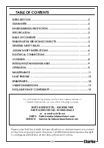 Предварительный просмотр 3 страницы Clarke Woodworker 6462160 Operating & Maintenance Instructions