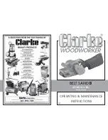 Clarke Woodworker BS1 Operating & Maintenance Instructions preview