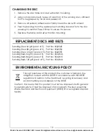 Preview for 12 page of Clarke Woodworker CBS1-5B Operation & Maintenance Instructions Manual