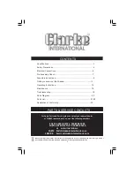 Preview for 2 page of Clarke Woodworker CS4-6C Operation & Maintenance Instructions Manual