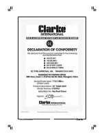 Предварительный просмотр 2 страницы Clarke Woodworker CTS10D Operating & Maintenance Manual