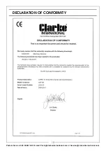 Preview for 13 page of Clarke X-PRO CAT 160 Operating & Maintenance Instructions