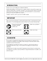 Предварительный просмотр 2 страницы Clarke X-Pro CAT136 Operating & Maintenance Instructions