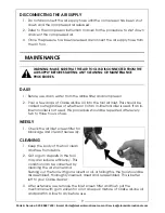 Предварительный просмотр 9 страницы Clarke X-Pro CAT136 Operating & Maintenance Instructions