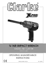 Preview for 1 page of Clarke X-Pro CAT198 Operating & Maintenance Instructions