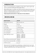 Preview for 2 page of Clarke X-Pro CAT206 Operating & Maintenance Instructions