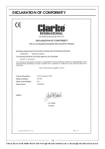 Preview for 14 page of Clarke X-Pro CAT207 Operating & Maintenance Instructions