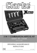 Preview for 1 page of Clarke X-PRO CAT208 Operating & Maintenance Instructions