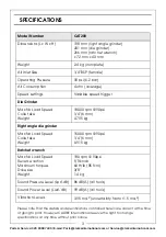 Preview for 3 page of Clarke X-PRO CAT208 Operating & Maintenance Instructions