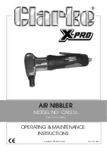 Clarke X-Pro CAT213 Operating & Maintenance Instructions preview