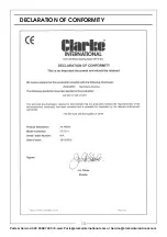 Preview for 13 page of Clarke X-Pro CAT213 Operating & Maintenance Instructions