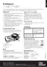 Preview for 3 page of Clas Ohlson 11GW/3A-UK Instruction Manual