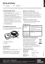 Preview for 5 page of Clas Ohlson 11GW/3A-UK Instruction Manual