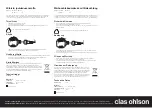 Предварительный просмотр 2 страницы Clas Ohlson 18-3648 Quick Start Manual