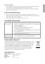 Предварительный просмотр 7 страницы Clas Ohlson 18-5091 Manual