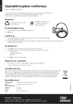 Preview for 2 page of Clas Ohlson 18-5096 Instruction Manual