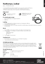 Preview for 3 page of Clas Ohlson 18-5096 Instruction Manual