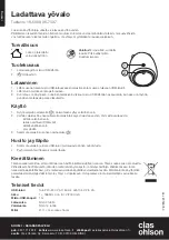 Preview for 4 page of Clas Ohlson 18-5096 Instruction Manual