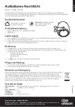 Preview for 5 page of Clas Ohlson 18-5096 Instruction Manual