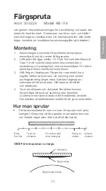 Предварительный просмотр 11 страницы Clas Ohlson 30-3224 Instruction Manual