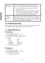 Предварительный просмотр 22 страницы Clas Ohlson 31-8539 Instruction Manual