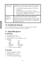 Предварительный просмотр 32 страницы Clas Ohlson 31-8539 Instruction Manual