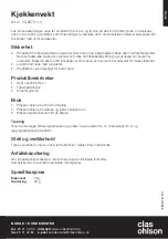 Preview for 3 page of Clas Ohlson 34-9679-1-2 Manual